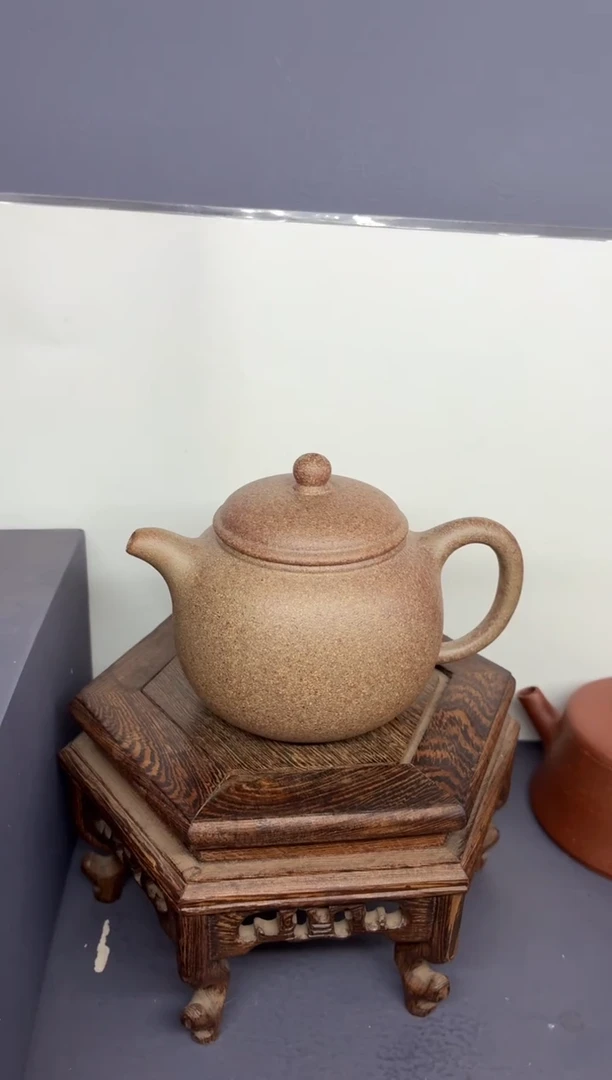 茶壶紫砂青降坡 匏尊