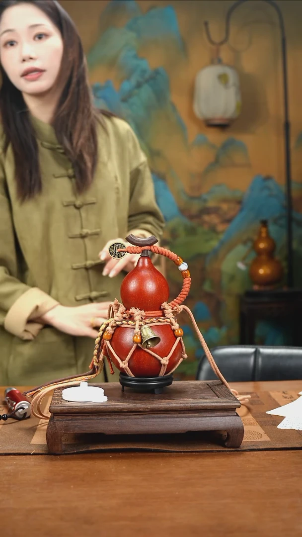 YF0-72+复古网兜款天然酒葫芦（一物一拍）