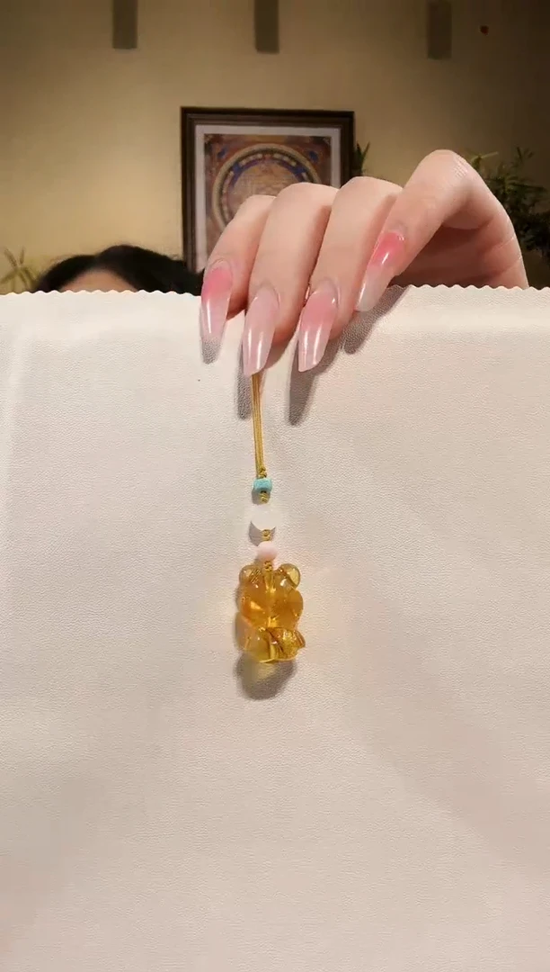 琥珀颈饰未镶嵌挂坠