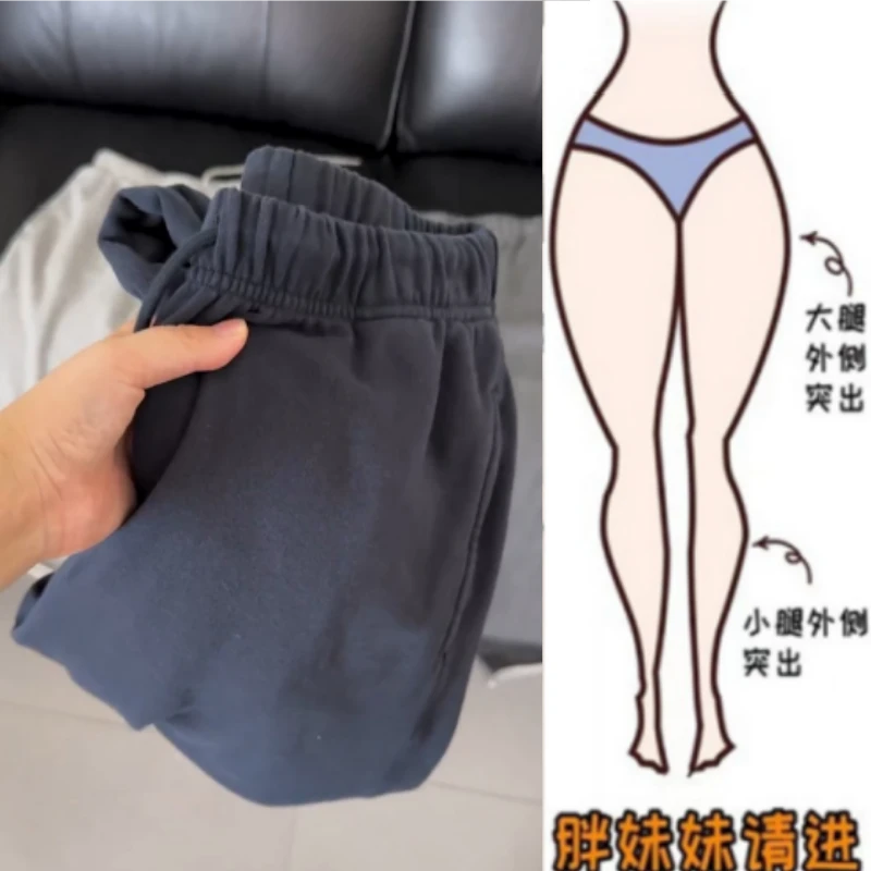 格洛森女秋季新款高腰宽松直筒九分法棍裤时尚显瘦百搭阔腿休闲裤