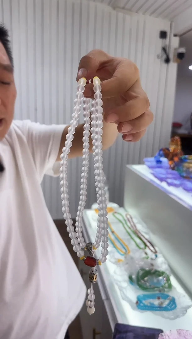 琉璃手工艺品108颗串透色