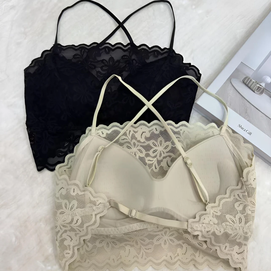 XX&【蕾丝美背】XXA9146#舒适云感内衣无痕蕾丝打底美背