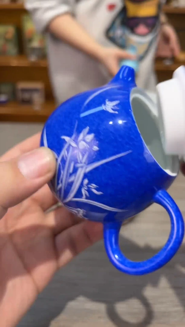 【闪购商品】微瑕洒蓝壶茶具茶具