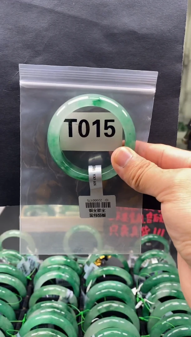 未镶嵌手镯石英质玉（非洲翠）51圈口T015