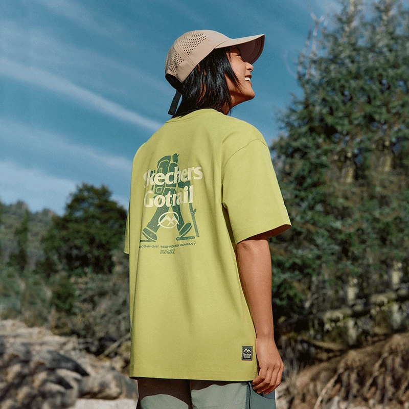 Skechers斯凯奇户外休闲短袖T恤衫男女同款吸湿速干凉感宽松上衣