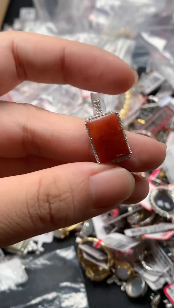 翡翠戒指银S925镶嵌天然A货缅甸翡翠