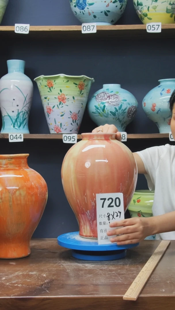 陶瓷景德镇花盆720【微瑕】