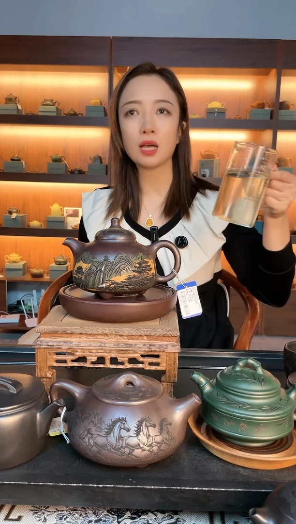 茶壶紫砂大品观山三足乳鼎 S赤龙血砂赵园静