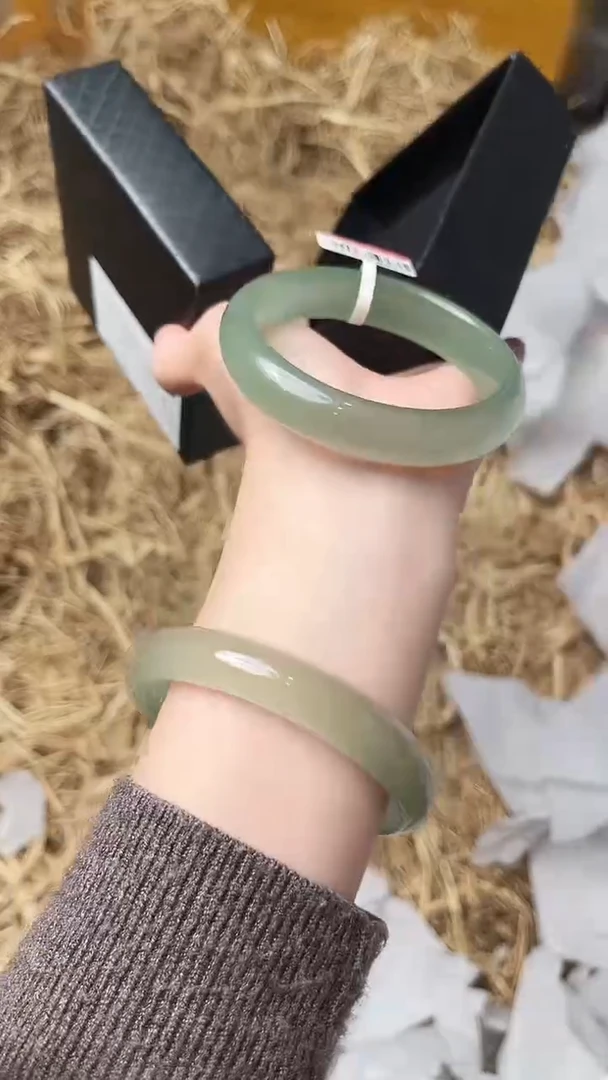 未镶嵌手镯石英质玉1092圈口53