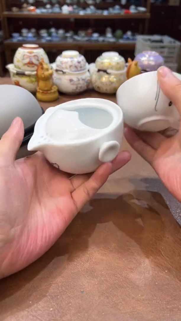 真的很便宜会开片的旅行茶具
