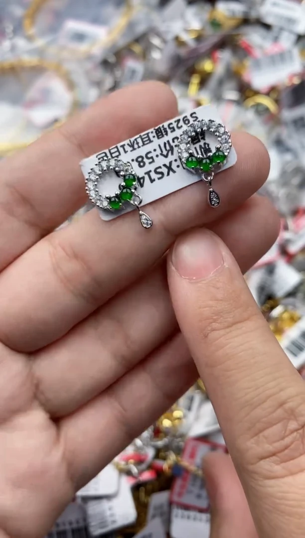 【闪购商品】翡翠戒指银S925镶嵌2222---3+++