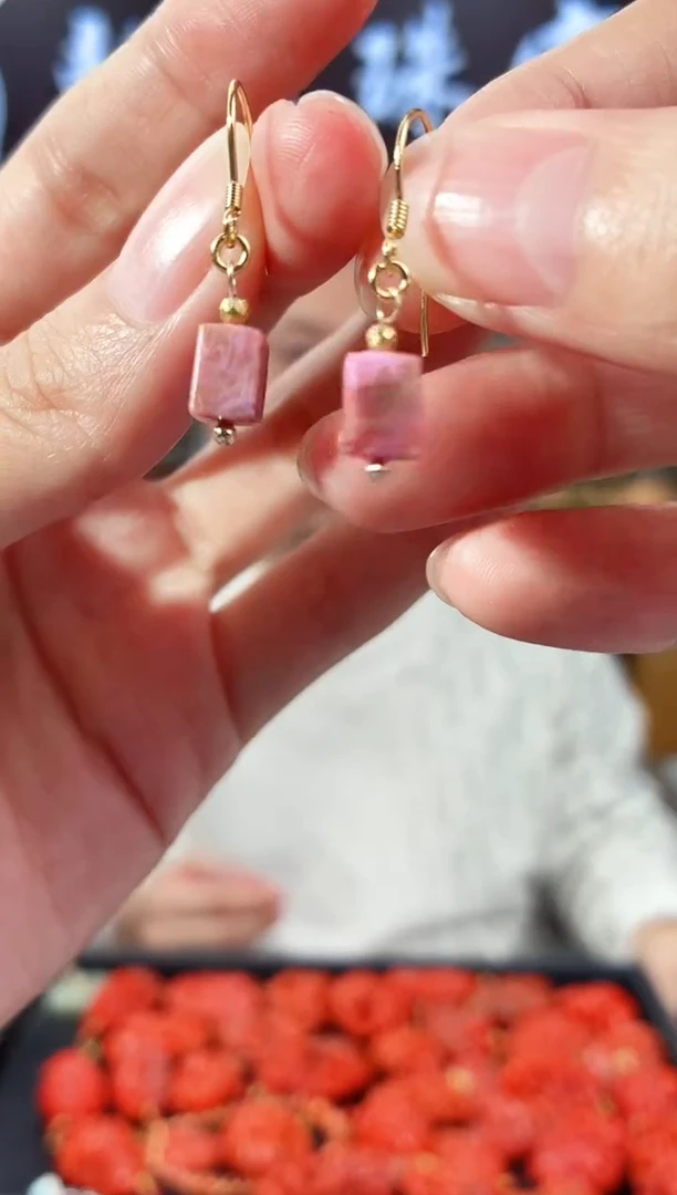 银S925镶嵌苏纪石（舒俱来）耳坠926多样性发其一