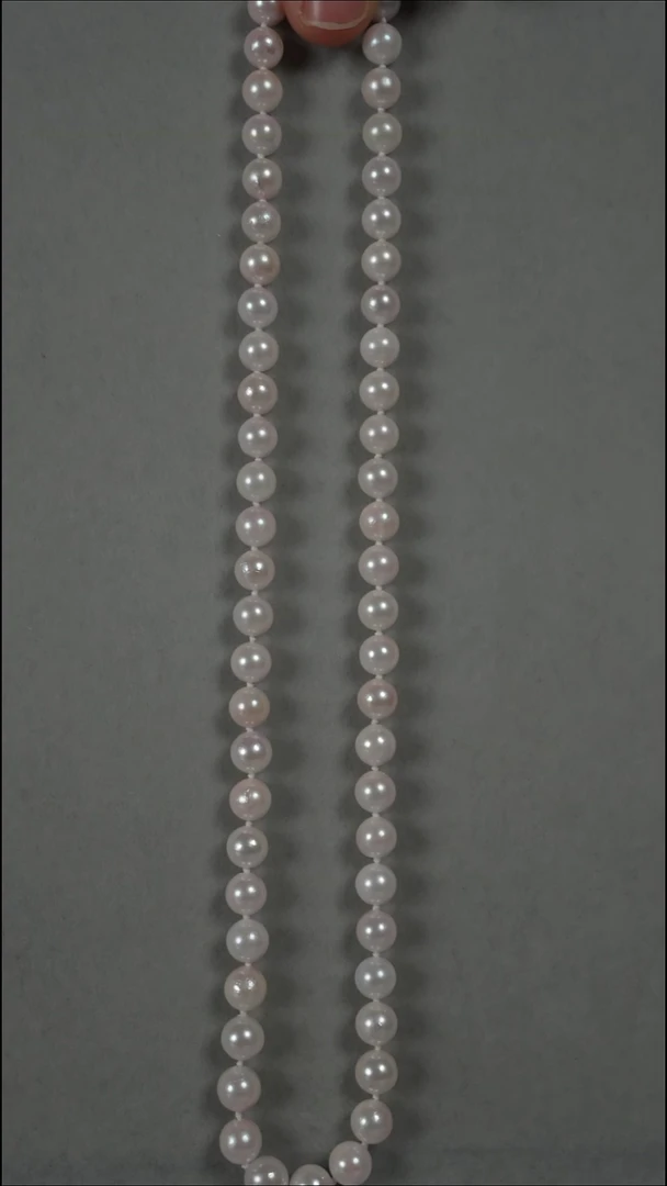 项链银S925镶嵌海水珍珠AK7-7.5mm