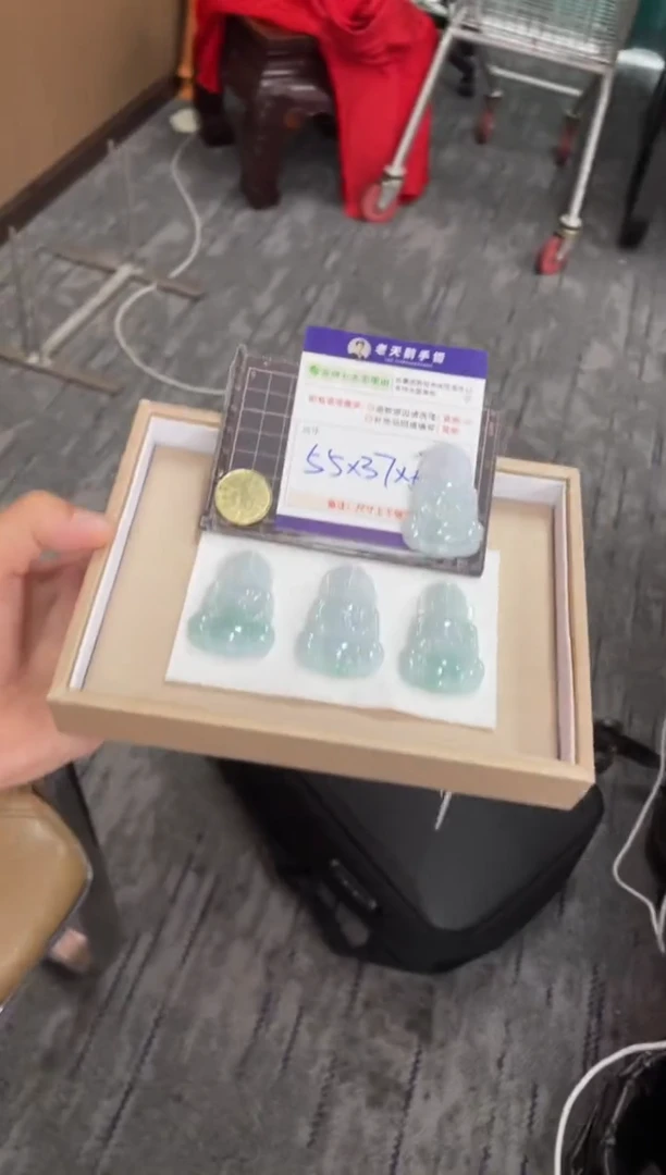 翡翠挂件未镶嵌观音配绳11/多样性发其一CP