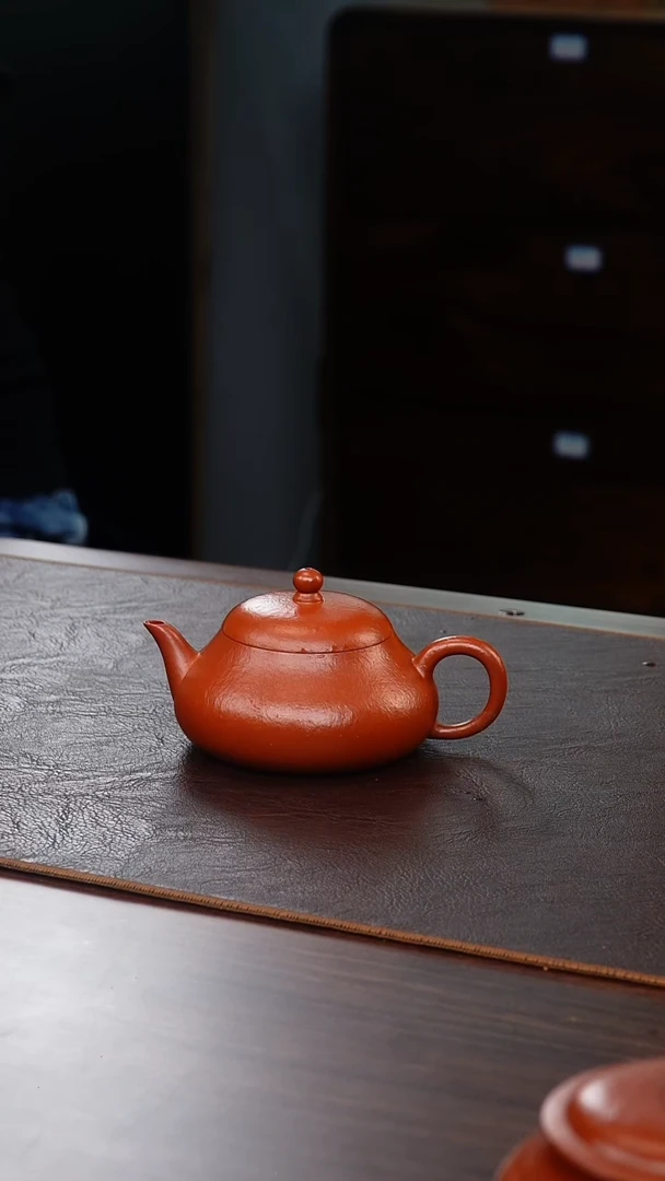 茶壶紫砂大红袍矮梨150cc