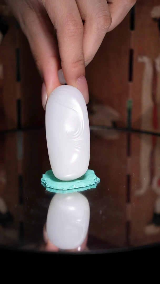 未镶嵌和田玉挂件50克新疆黑山料时来运转平安无事牌