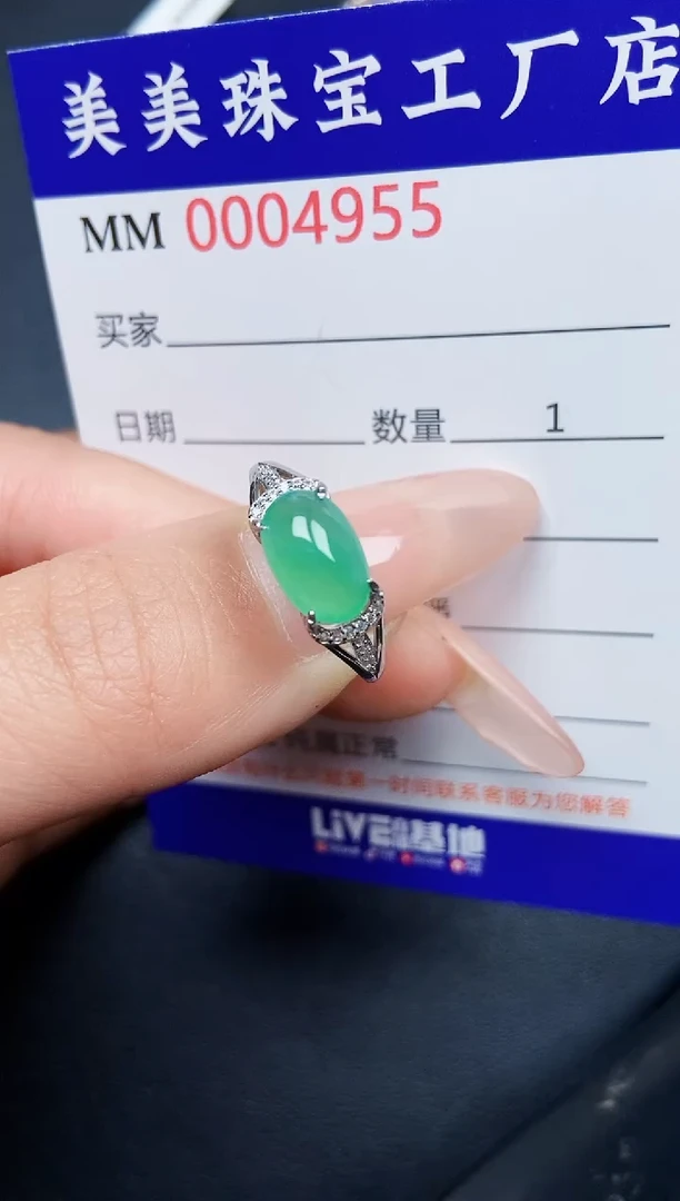【闪购商品】翡翠颈饰银S925镶嵌4955