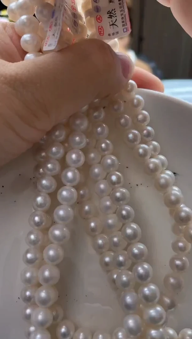 项链未镶嵌淡水珍珠  290  无8mm白珠全珠项链（多样性发一）