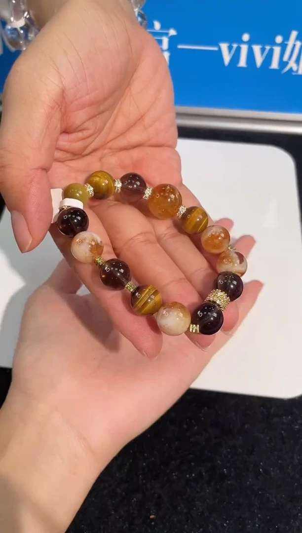水晶手链未镶嵌4号金霸大号单圈
