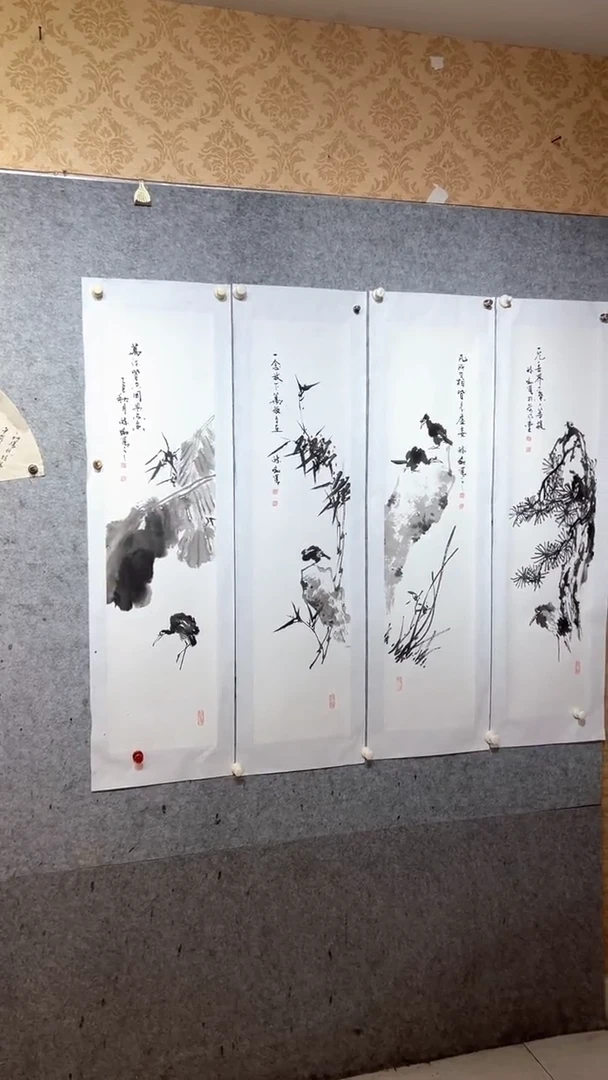国画l****事张自学水墨国画88