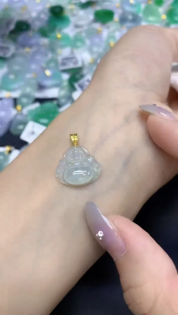 颈饰未镶嵌翡翠天然缅甸翡翠A货百元以上9元证书费自理