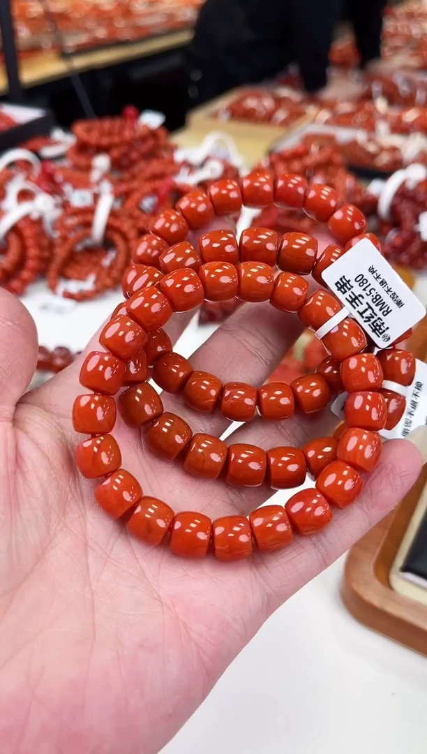【闪购商品】南红玛瑙瓦西直切手串10+未镶嵌（多样式发其一）