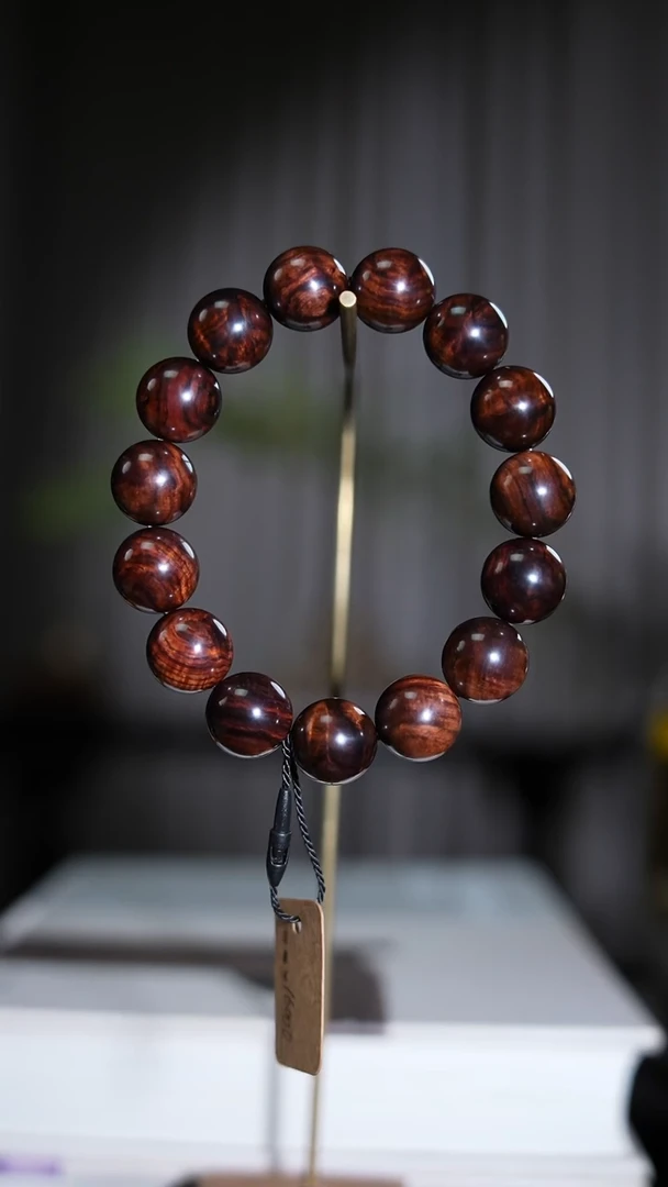 手串/手链黄花梨/降香黄檀海南黄花梨沉水老料1.5*15泡面纹