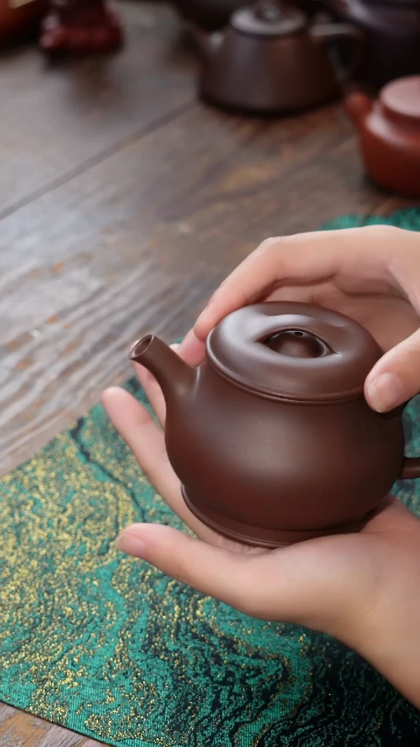 茶壶紫砂紫泥颂金