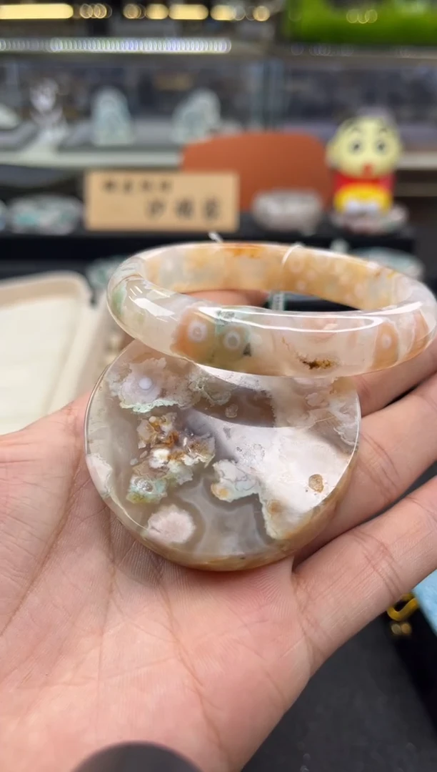 未镶嵌手镯石英质玉尘*丷圈口（赠品镯心）