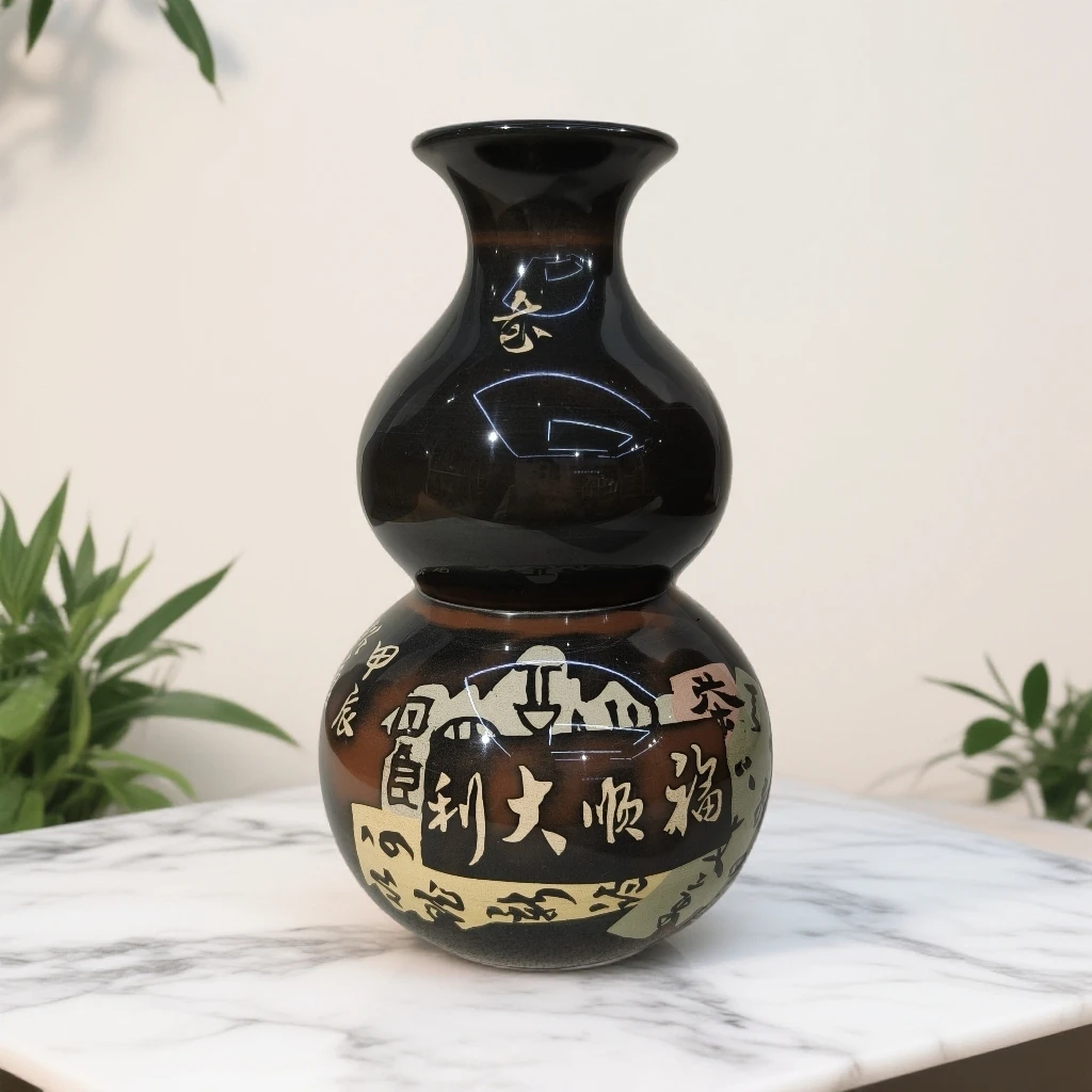 陈绍康（小葫芦瓶）紫陶摆件 高16厘米左右