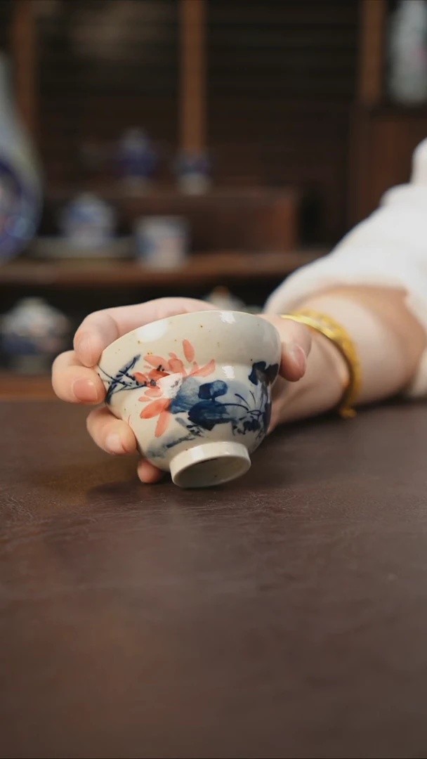 杯景德镇陶瓷杯碗柴烧多人