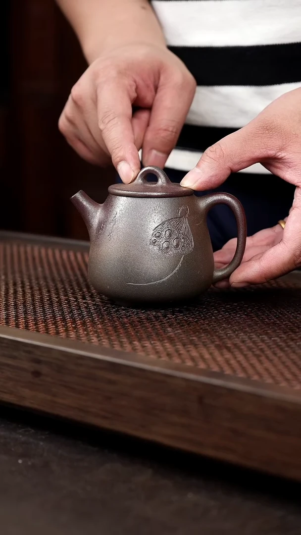 茶壶紫砂柴烧高石瓢