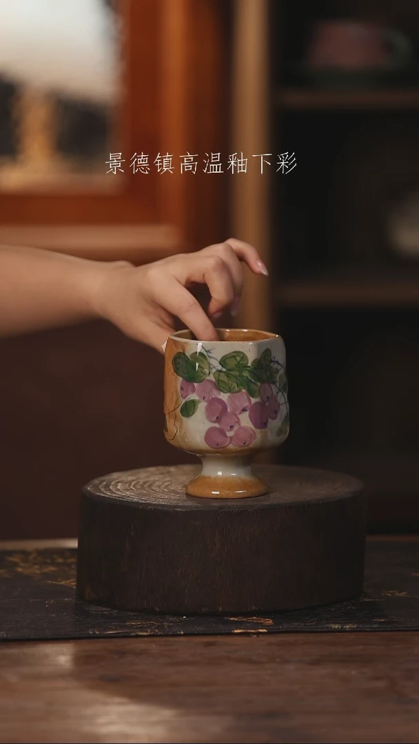 陶瓷景德镇高温釉下手绘陶瓷114
