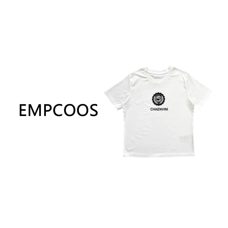 简约显瘦小版圆领短袖T恤7530