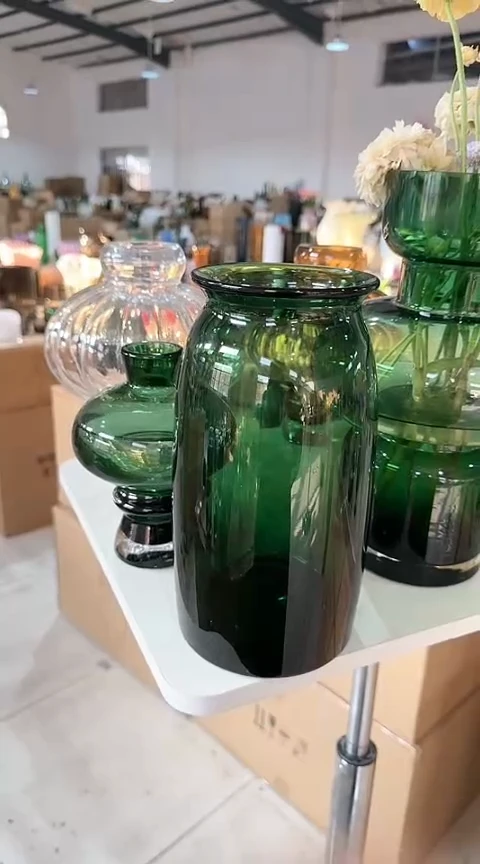【闪购商品】玻璃绿色直筒