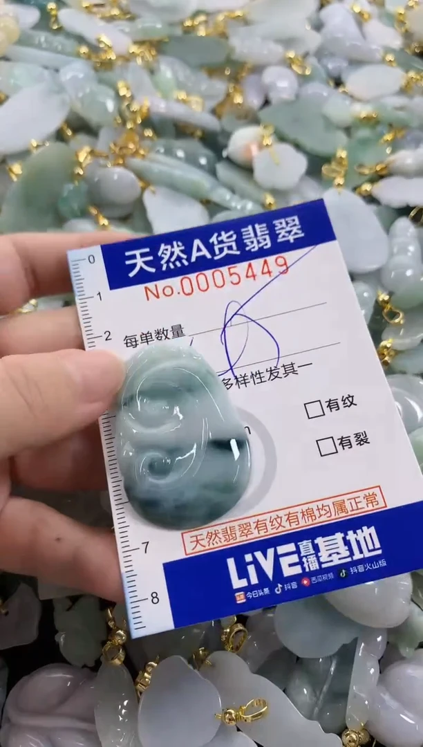 颈饰未镶嵌翡翠天然A货翡翠