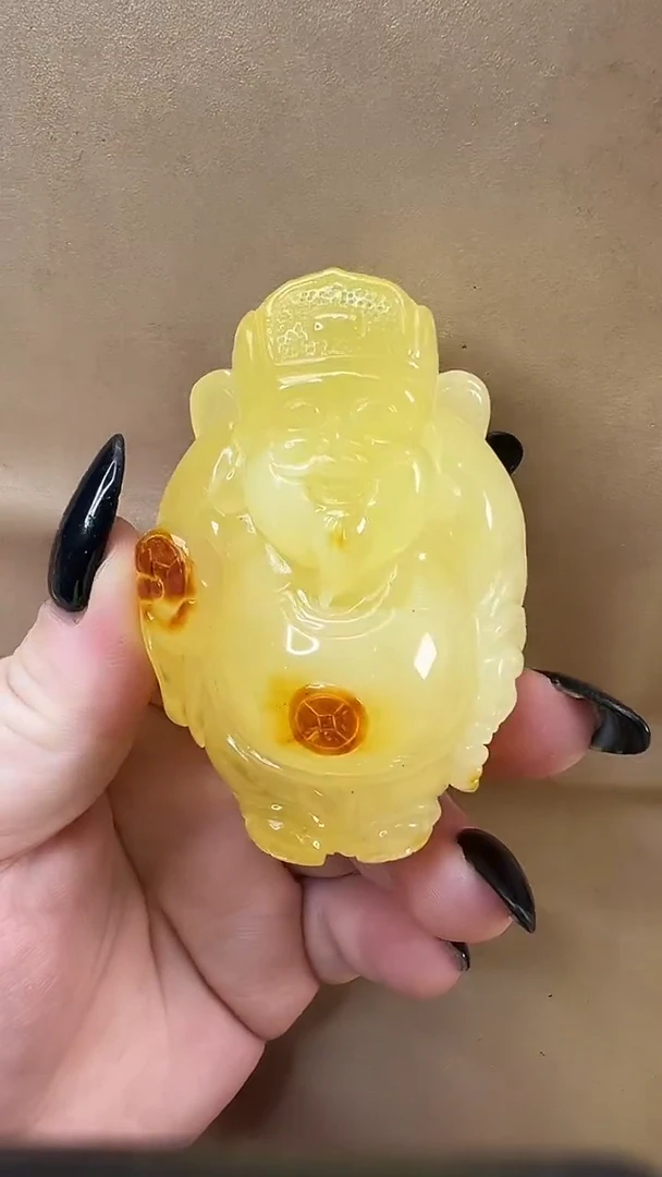 琥珀颈饰未镶嵌吊坠
