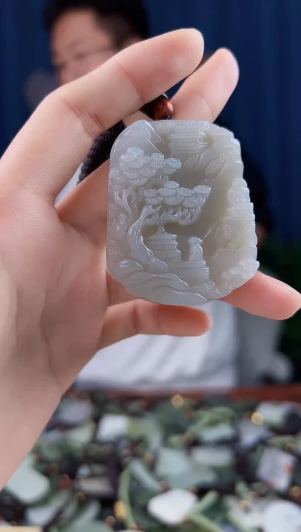 未镶嵌和田玉挂件拍一发一，