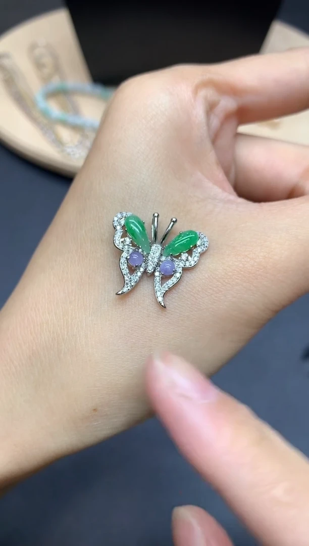 【闪购商品】翡翠吊坠(不含链)银S925镶嵌蛋面【多样性发其一】