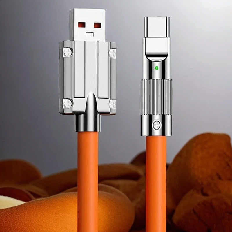 type-c数据线机客充电线超级快充120W数据线充通用液态安卓加长