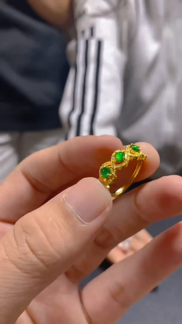 【闪购商品】翡翠戒指未镶嵌0380811477多样性发一