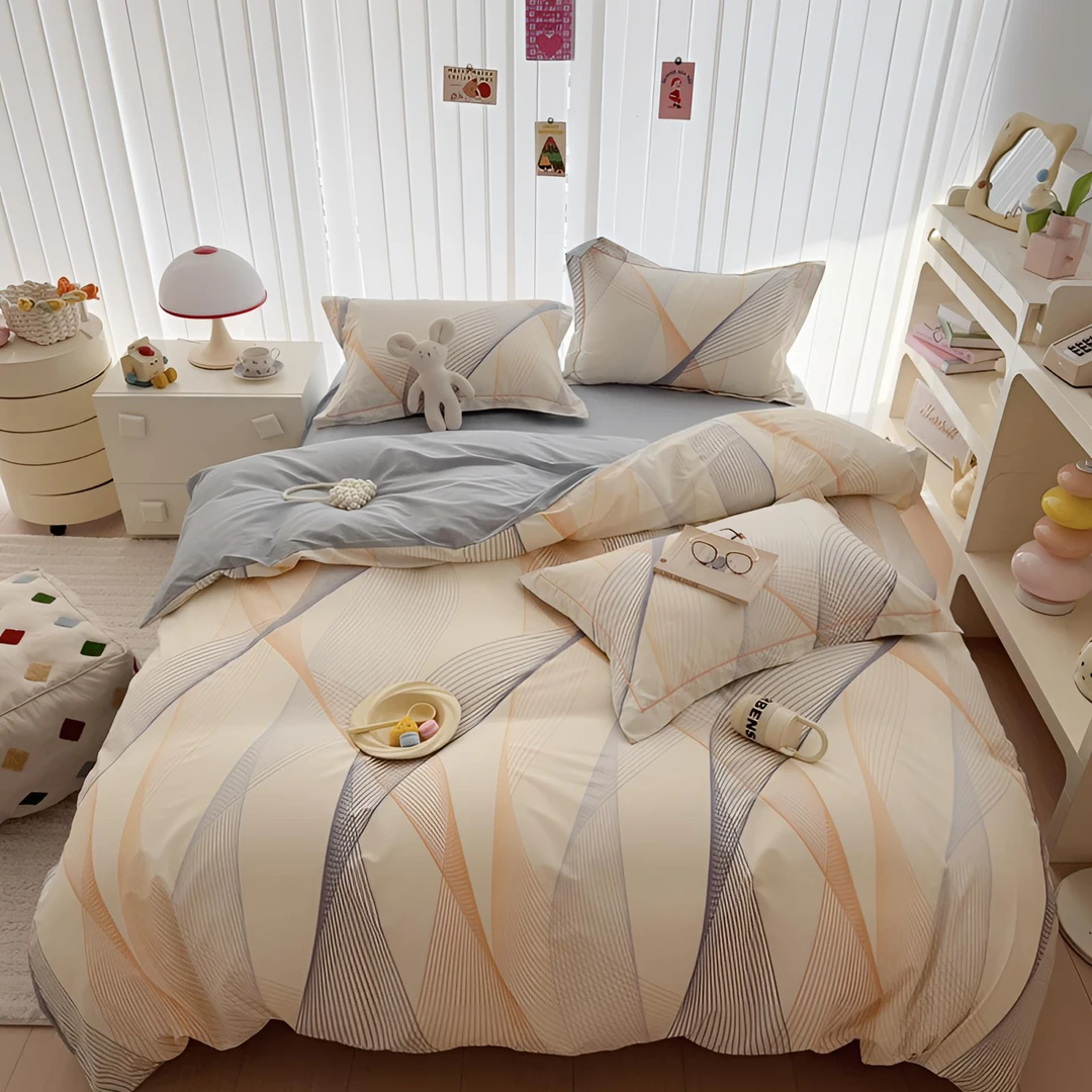 自在家 | 拉菲特 春夏新品纯棉男女通用学生宿舍三件套四件套