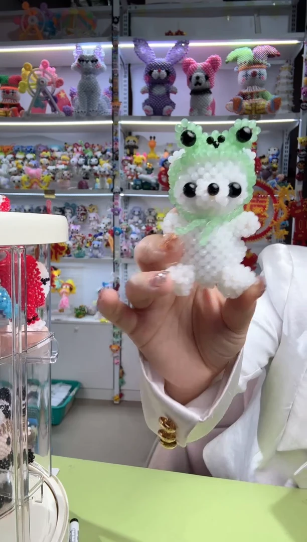 玻璃2531卡4水晶头巾青蛙材料包1套