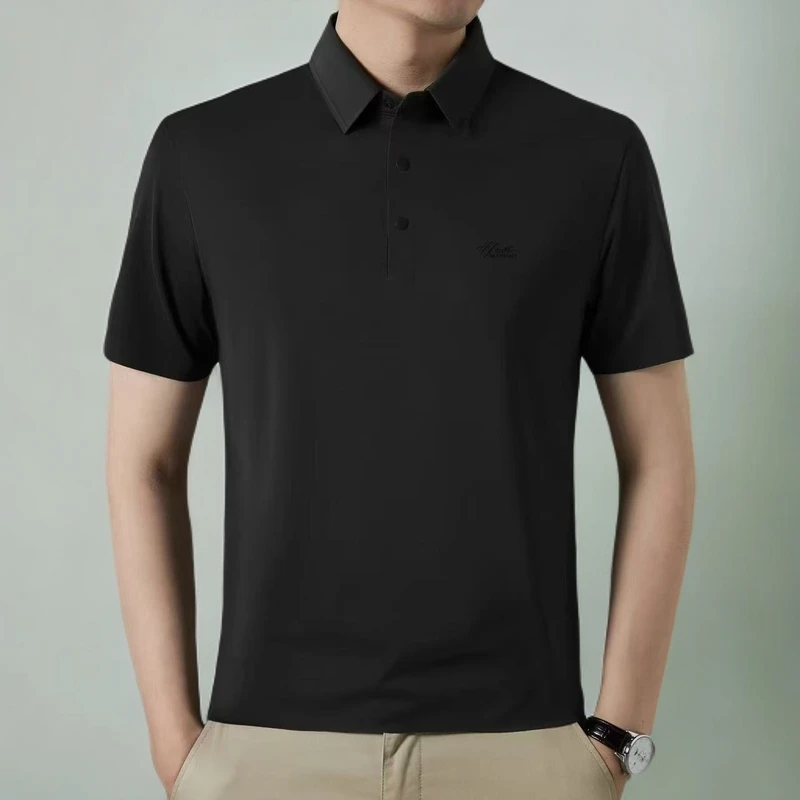 【速干T恤6737】男士品牌原单轻奢城市户外风速干翻领无痕短袖T恤