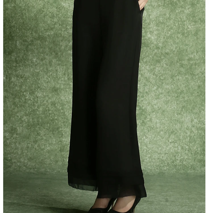 JIXIANGYIJIA/吉祥衣家楼阁亭台水中映（裤子）