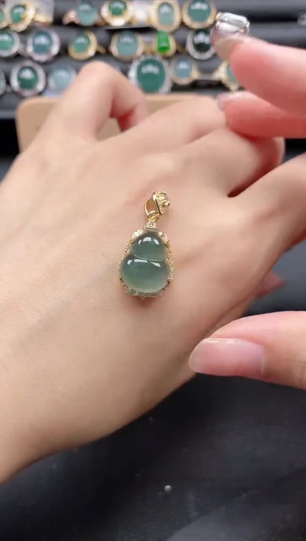 翡翠戒指银S925镶嵌51151