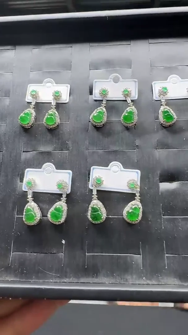 翡翠未镶嵌耳饰2022/22耳饰（多样性发货发一件）