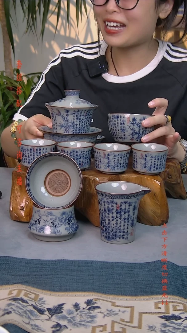 简装家用款8件套 老陶泥开片纹陶瓷茶具