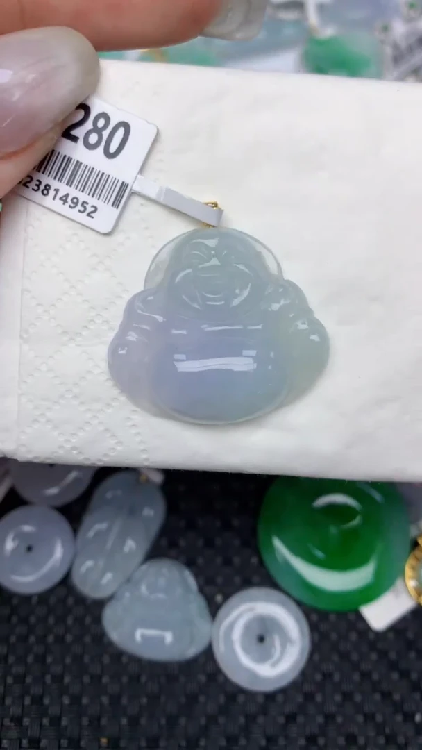 颈饰未镶嵌翡翠 天然缅甸翡翠a货百元以上9元证书费自理