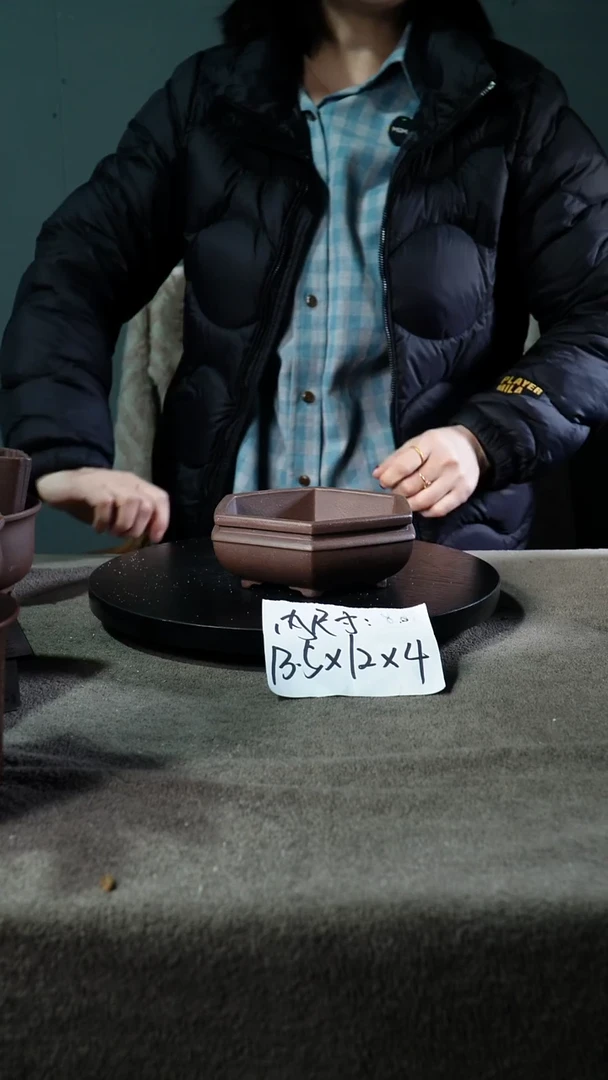 宜兴紫砂花盆小盆盆